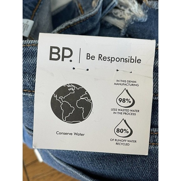 Bp. Size 32 Mid-Rise Distressed Cut-Off Jean Shorts - New - Picture 4 of 7